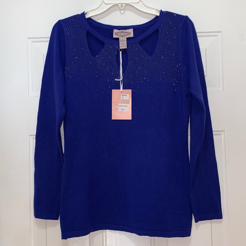 3/$15 NWT Oliver royal blue size medium sweater